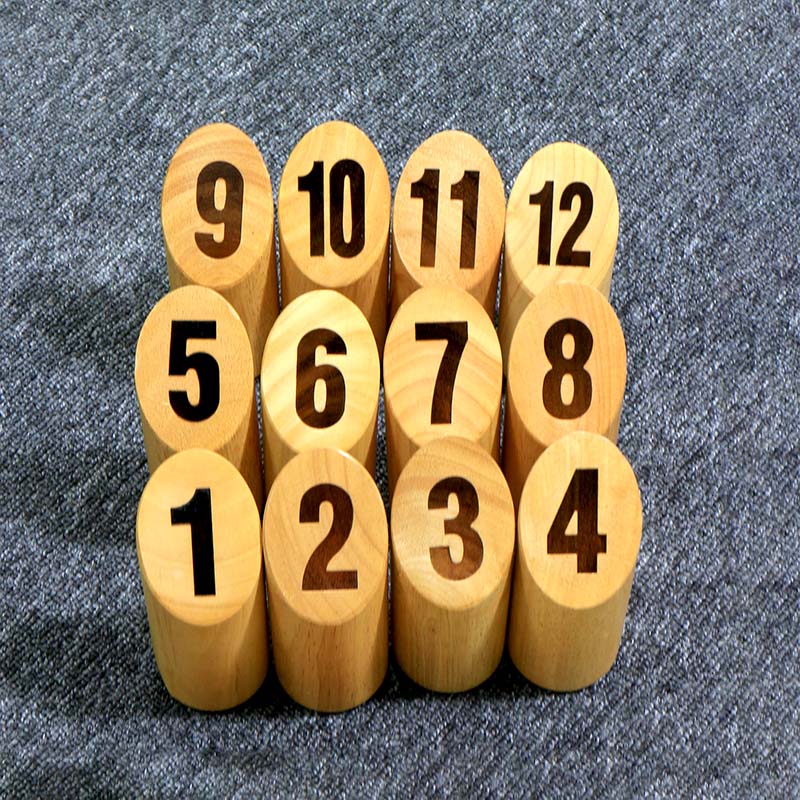 Exquisite Wooden Number Game Set: An Ideal Companion For Outdoor Activities