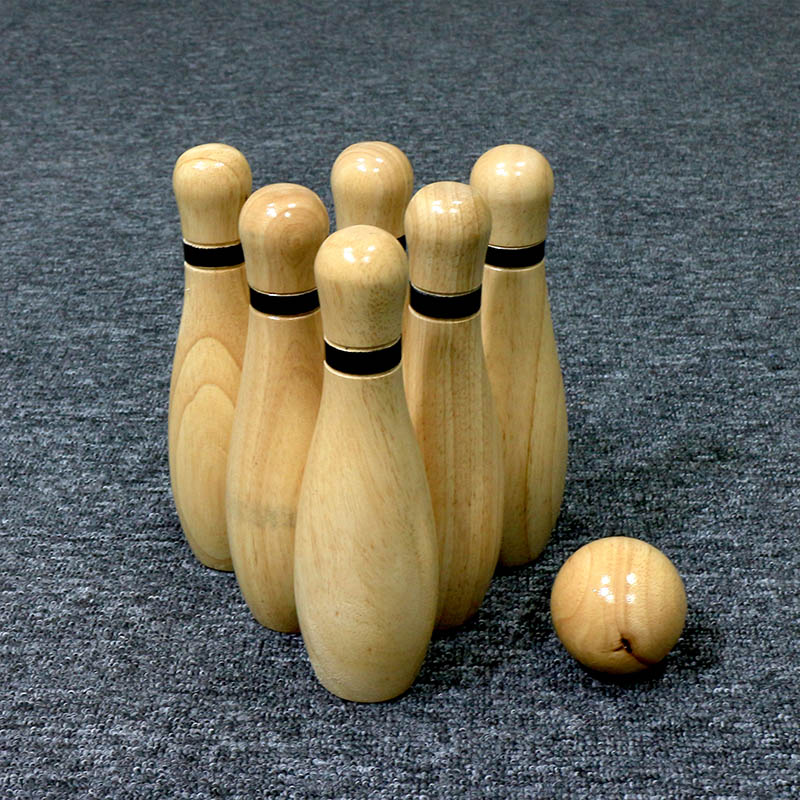 Classic Wooden Bowling for Traditional Game