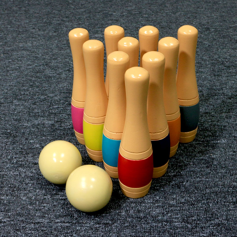 Durable Wooden Bowling Ball That Rolls Smoothly