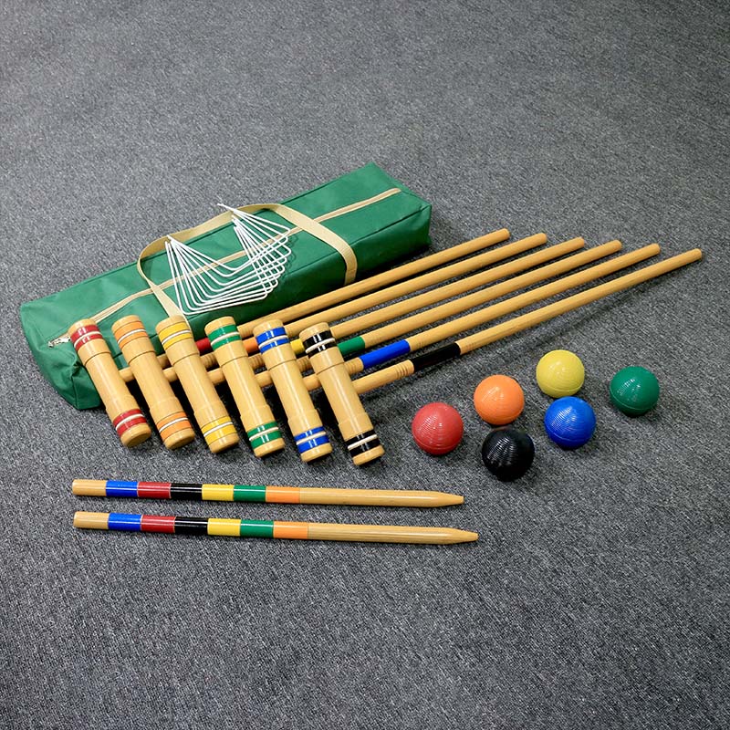 High Quality Wooden Croquet Set For Outdoor Recreation