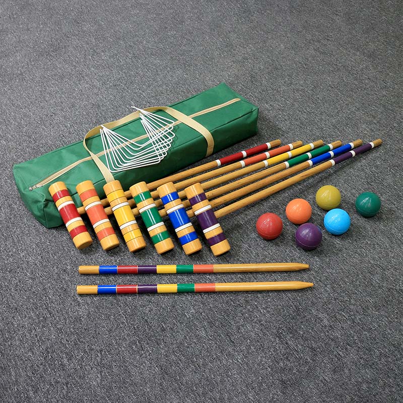Classic Croquet Set (With Mallet And Ball) For Beginners - Complete And Durable-product